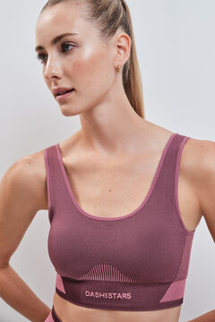 Dash and Stars Bordo sportski grudnjak SEAMLESS COMFORT