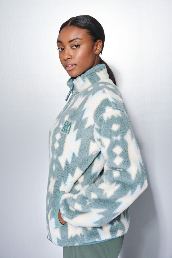 Dash and Stars Ledeno zelena flis rajsfer&scaron;lus sa duks flis green