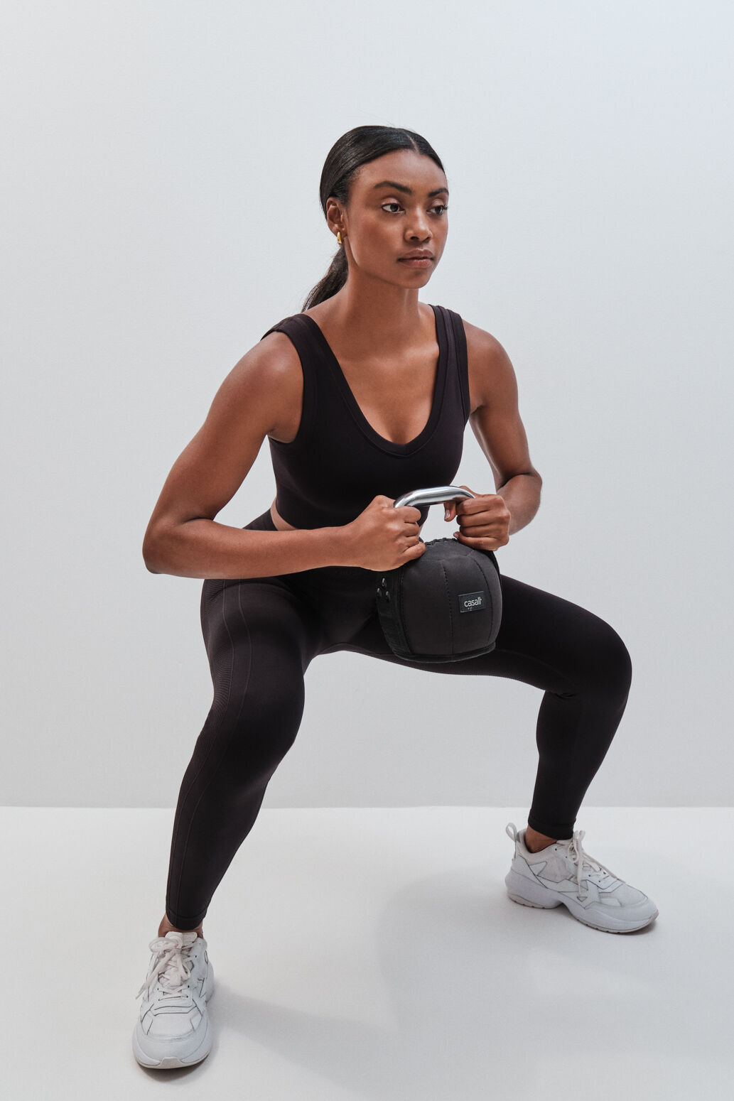 Dash and Stars Crni sportski grudnjak SEAMLESS COMFORT