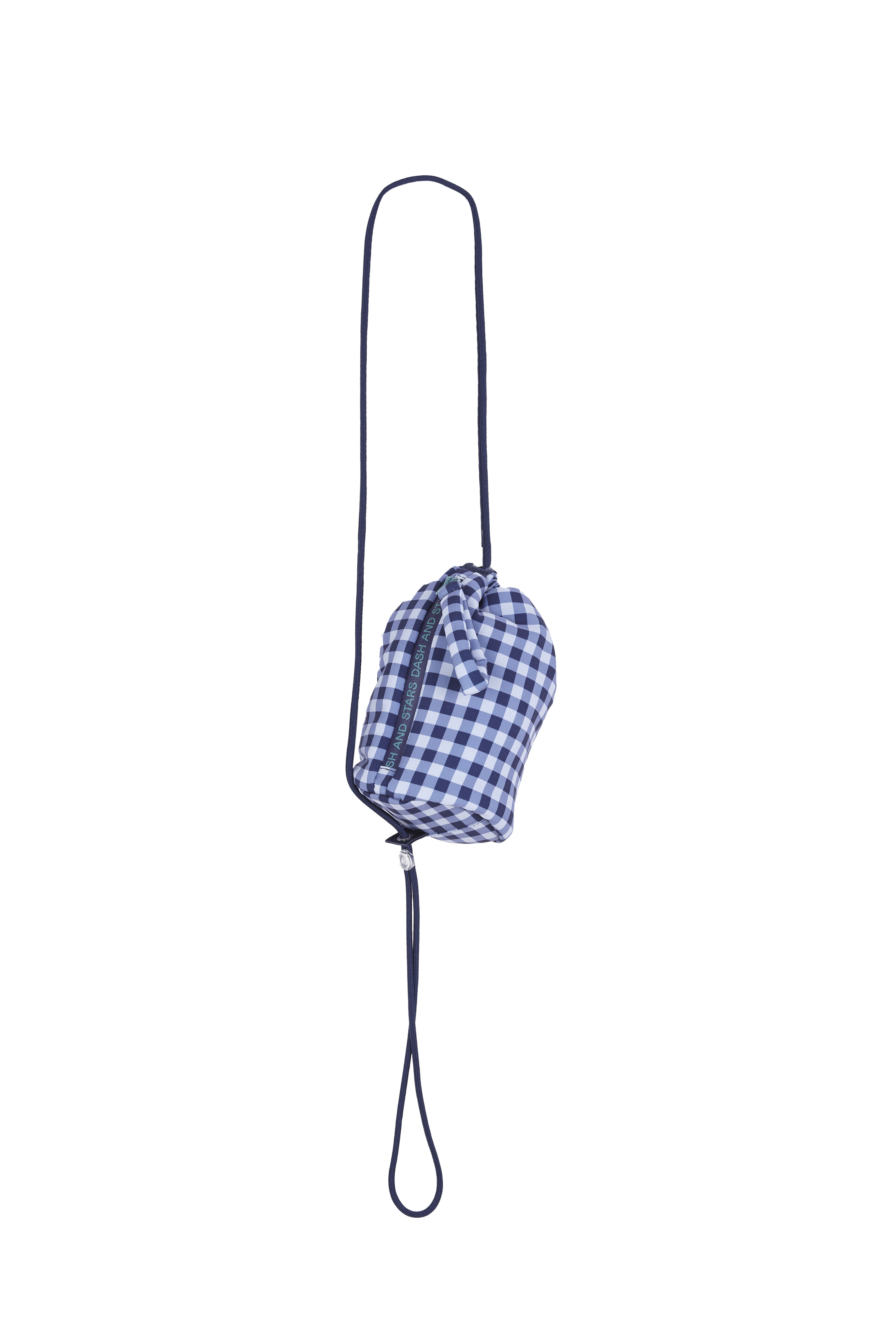 Dash and Stars Mini bolso cruzado cuadros vichy azul