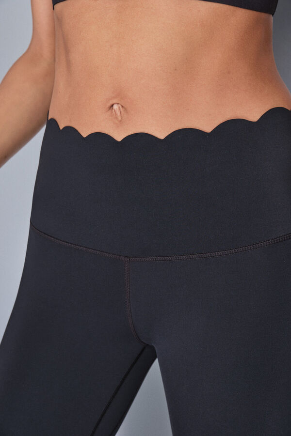 Dash and Stars Leggings COMPRESSIVE capri negro negro