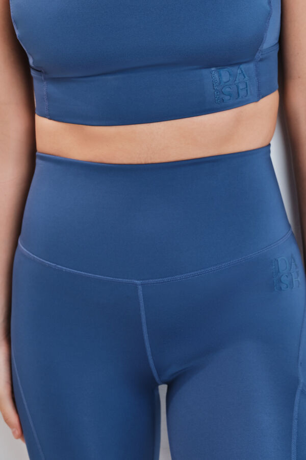 Dash and Stars Plave 4D STRETCH skraćene helanke blue