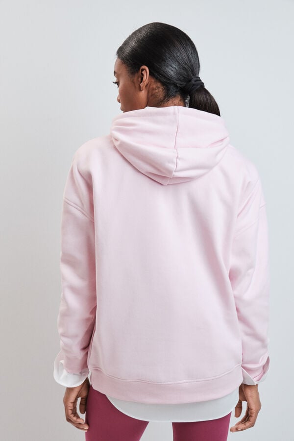Dash and Stars Roze pamučni duks od pli&scaron;a pink