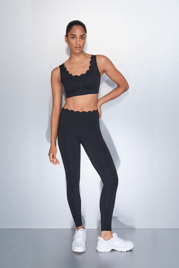 Dash and Stars KOMPRESIVNE duge crne helanke black