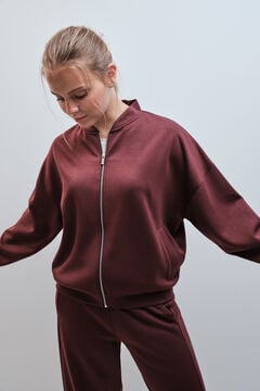 Dash and Stars Bordo bomber jakna mekana na dodir