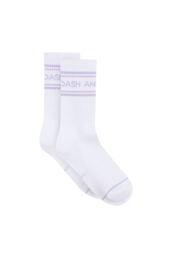 Dash and Stars Pakovanje od 3 komada pamučnih čarapa sa logom beige