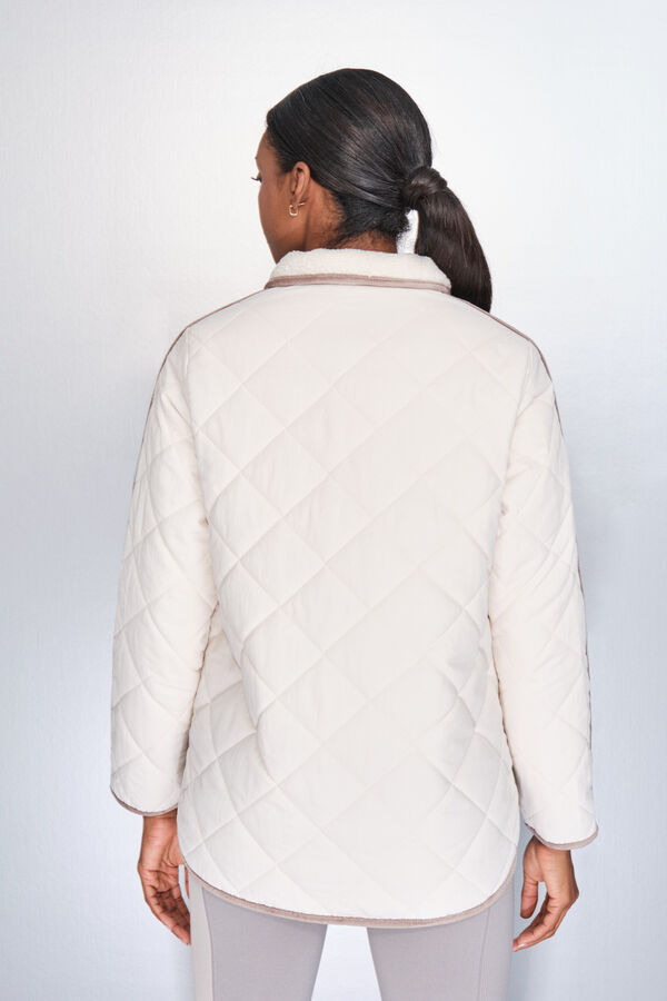 Dash and Stars Bež štepana jakna sa dijamantima beige