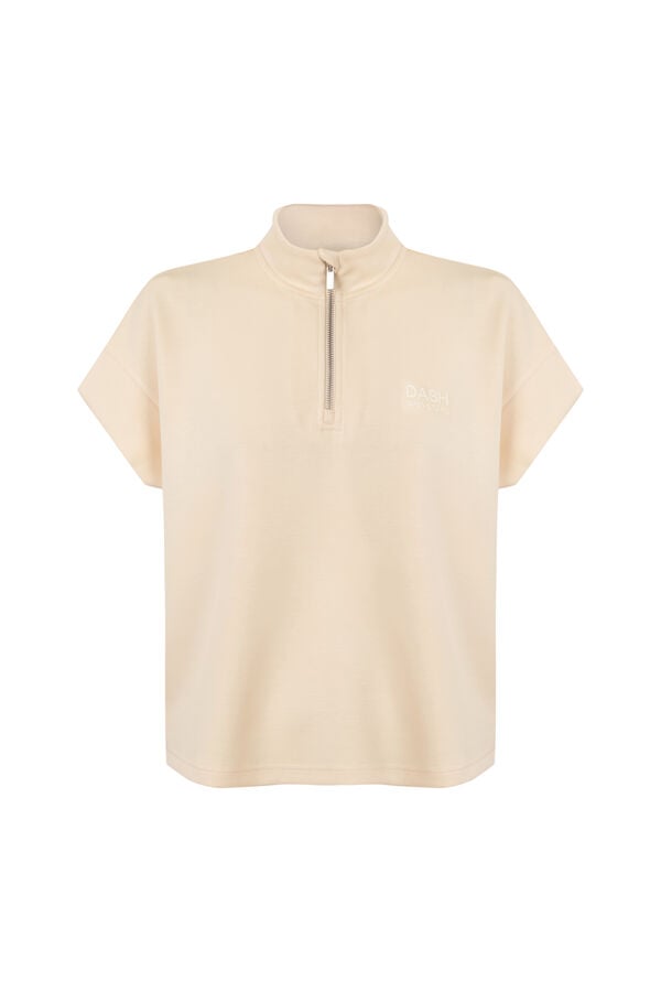 Dash and Stars Yellow soft viscose short sleeve sweatshirt yellow