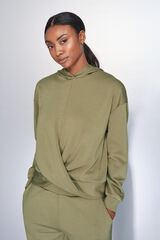 Dash and Stars Duks kaki dukserica beige