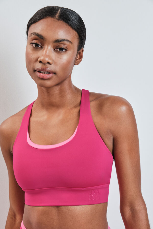 Dash and Stars Roze 4D STRETCH sportski grudnjak pink