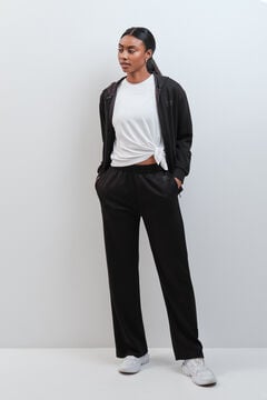 Dash and Stars Crne duge pantalone meke na dodir