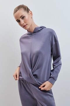 Dash and Stars Plava dukserica sa kapuljačom meka na dodir
