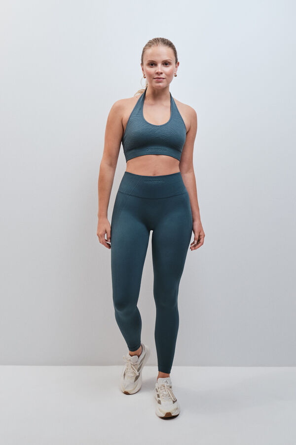 Dash and Stars Zelene duge helanke SEAMLESS COMFORT green