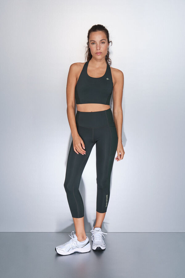 Dash and Stars soutien-gorge de sport vert extensible 4D vert