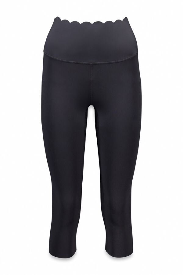 Dash and Stars Leggings COMPRESSIVE capri negro negro