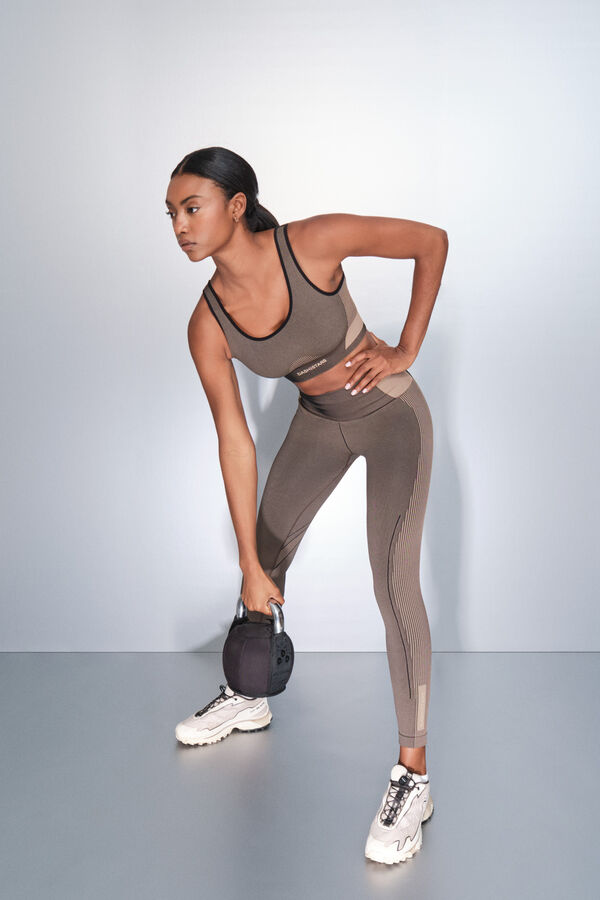 Dash and Stars Soutien desportivo marrom SEAMLESS FIT marrom