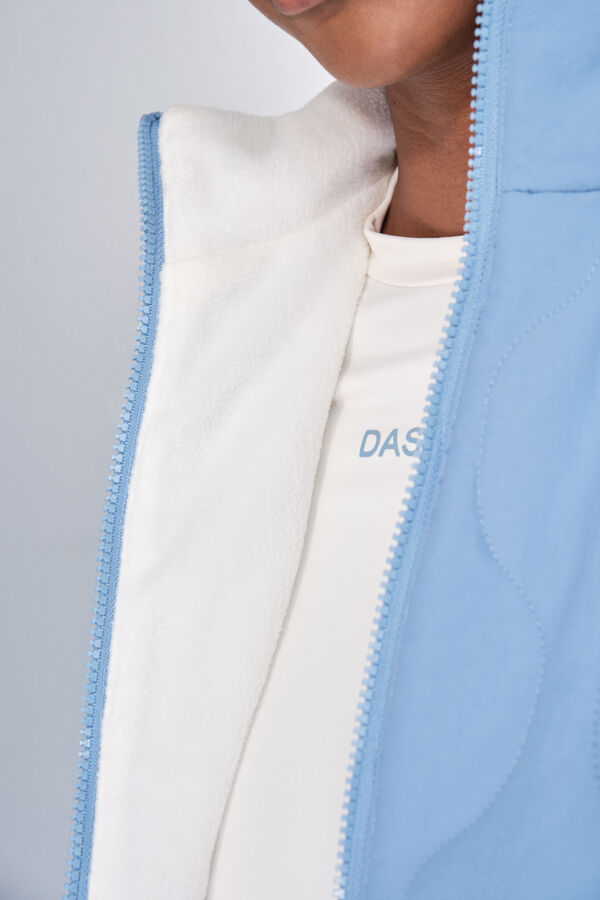 Dash and Stars Plavi podstavljeni štepano prsluk blue