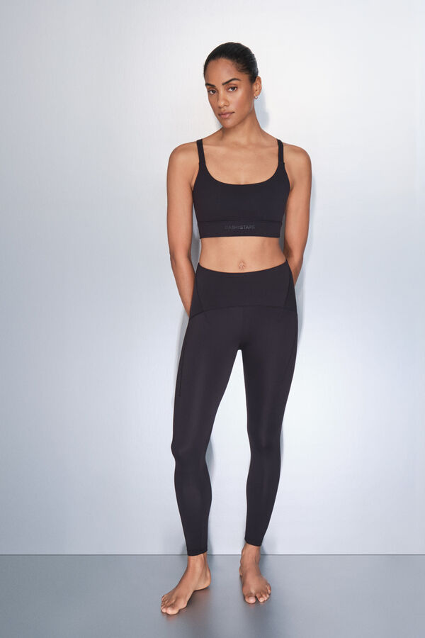 Dash and Stars Crni sportski grudnjak SOFT MOVE black