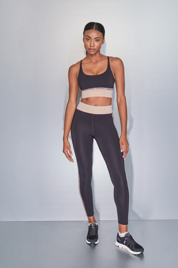 Dash and Stars 4D STRETCH fekete &aacute;llatmint&aacute;s leggings fekete