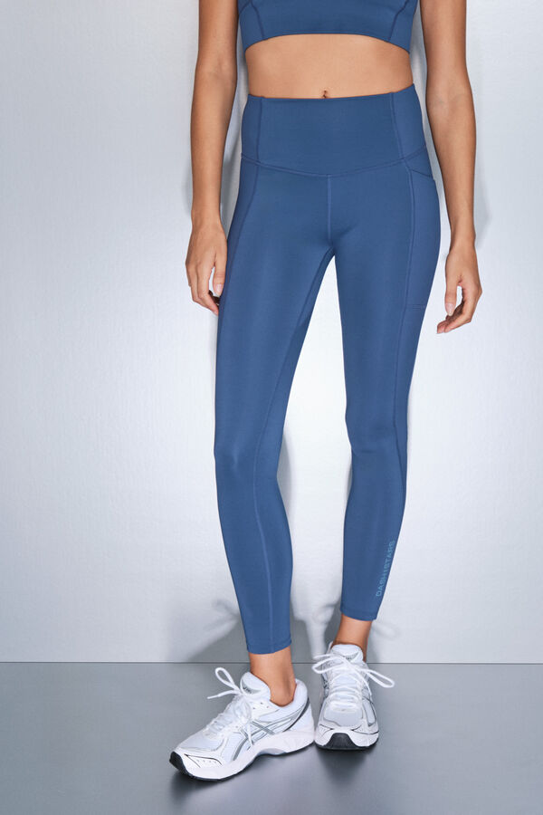 Dash and Stars 4D STRETCH plave helanke do članka blue