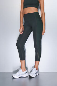 Dash and Stars Zelene 4D STRETCH kratke tajice