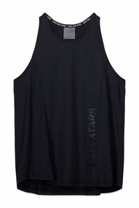 Dash and Stars Camiseta microfibra halter negra