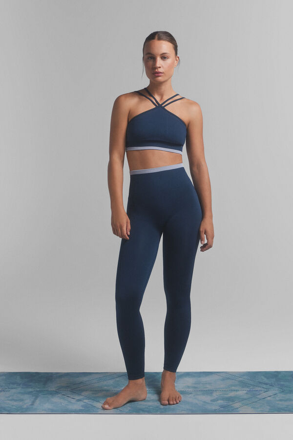 Dash and Stars Soutien desportivo SEAMLESS COMFORT azul.  azul