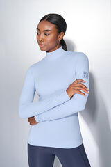 Dash and Stars Bebi plava majica dugi rukav blue