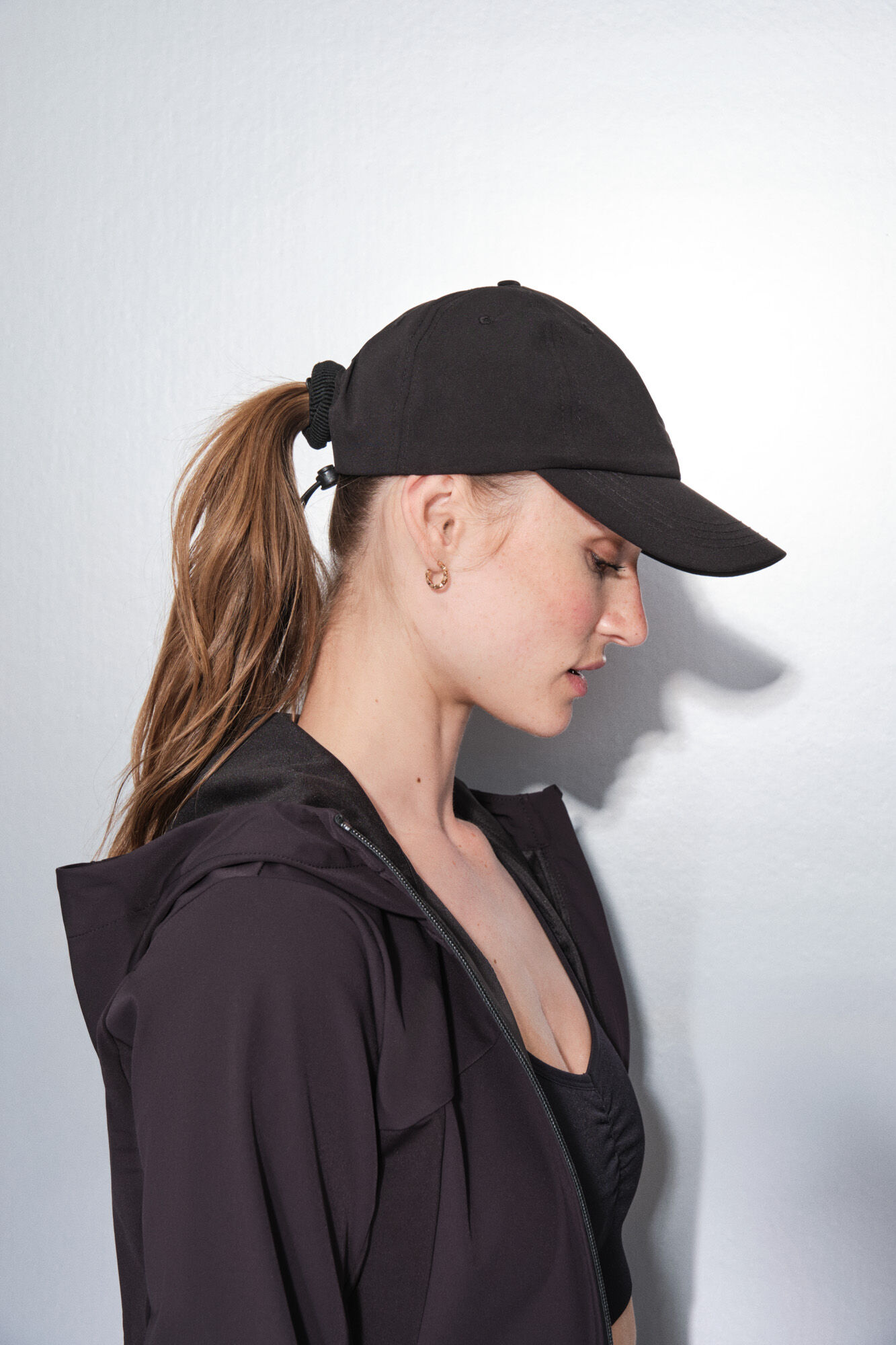 Dash and Stars Gorra t&eacute;cnica ajustable logo negra