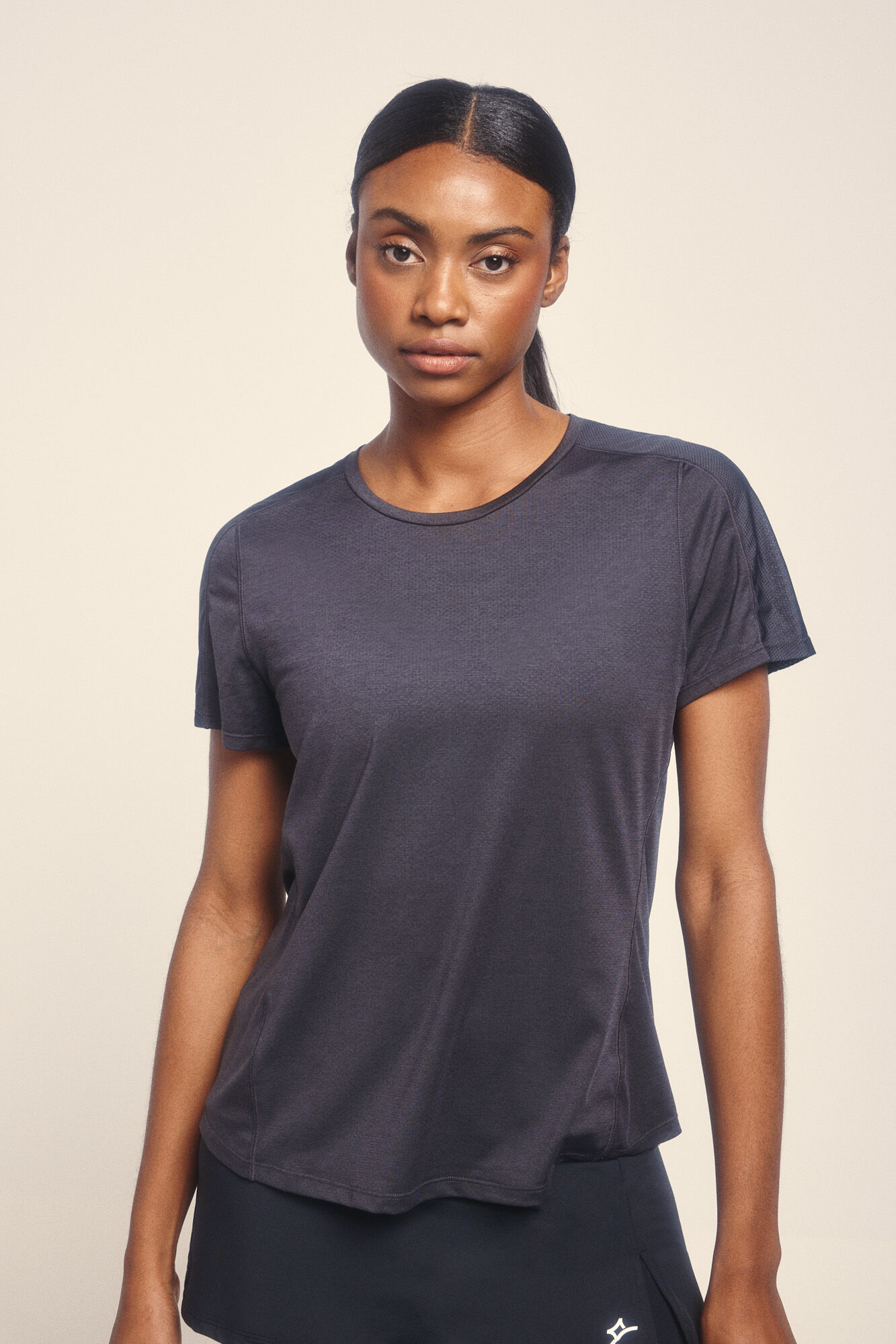 Dash and Stars Vrlo lagana crna majica 