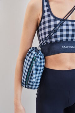Dash and Stars Plava karirana mini torba za no&scaron;enje preko tijela