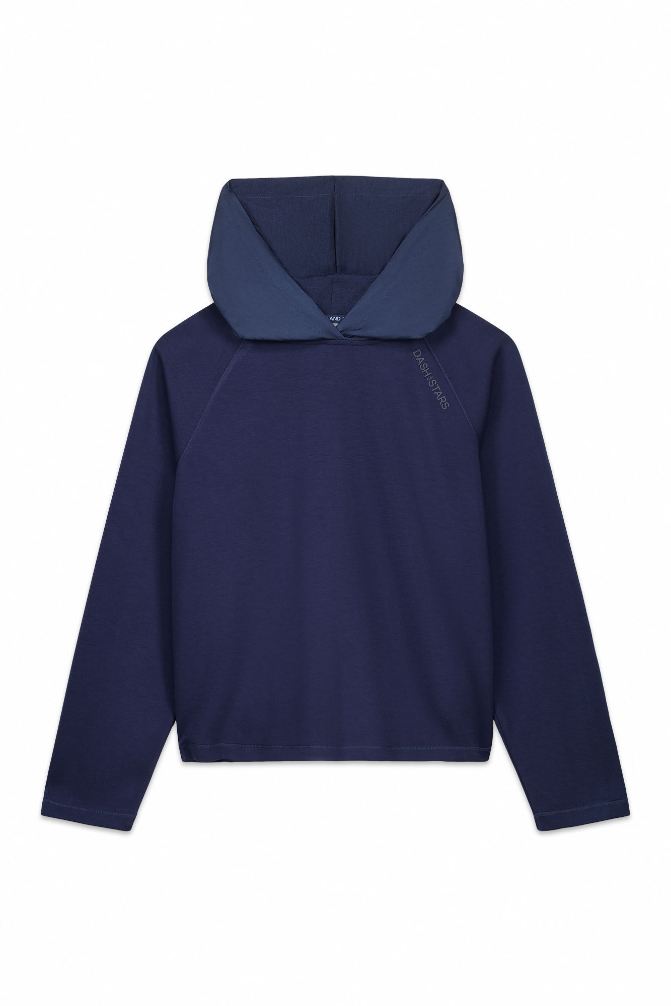Dash and Stars Sweatshirt azul escuro com toque suave
