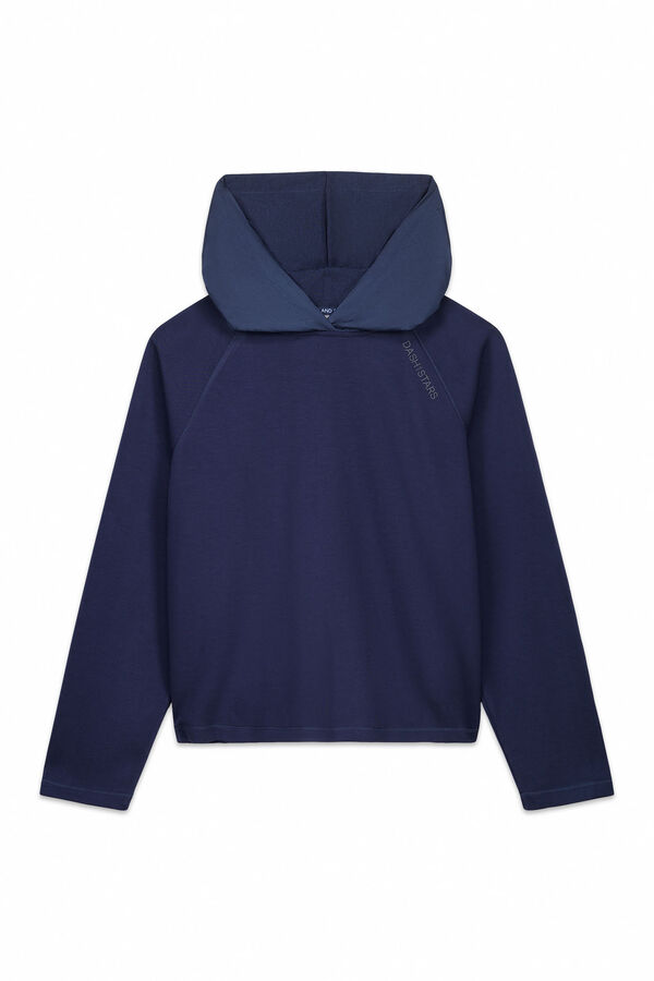 Dash and Stars Tamnoplava mekana duks blue