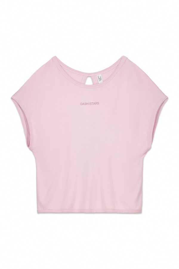 Dash and Stars Roze majica od vrlo mekano tkanina pink