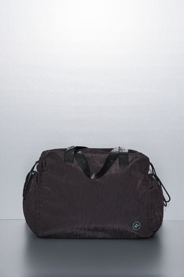 Dash and Stars Bolso viaje nylon negro satinado negro