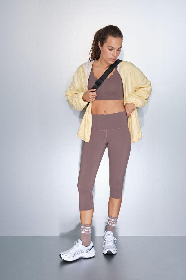 Dash and Stars Smeđe piratske kompresivne helanke nude