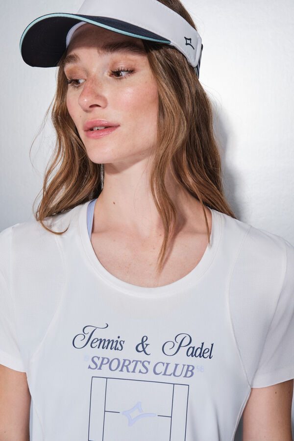 Dash and Stars Bela majica kratak rukav white