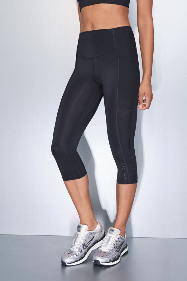 Dash and Stars Crne piratske 4D rastegljive helanke black