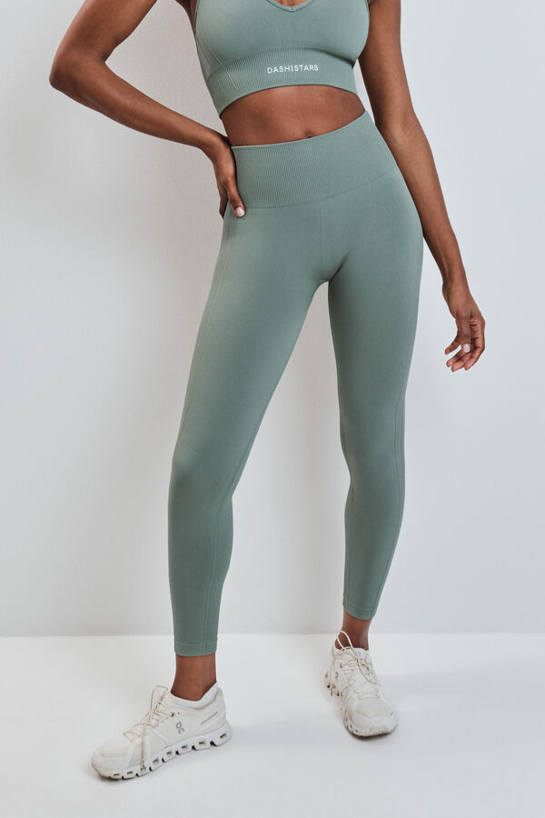 Dash and Stars Zelene duge helanke SEAMLESS COMFORT green
