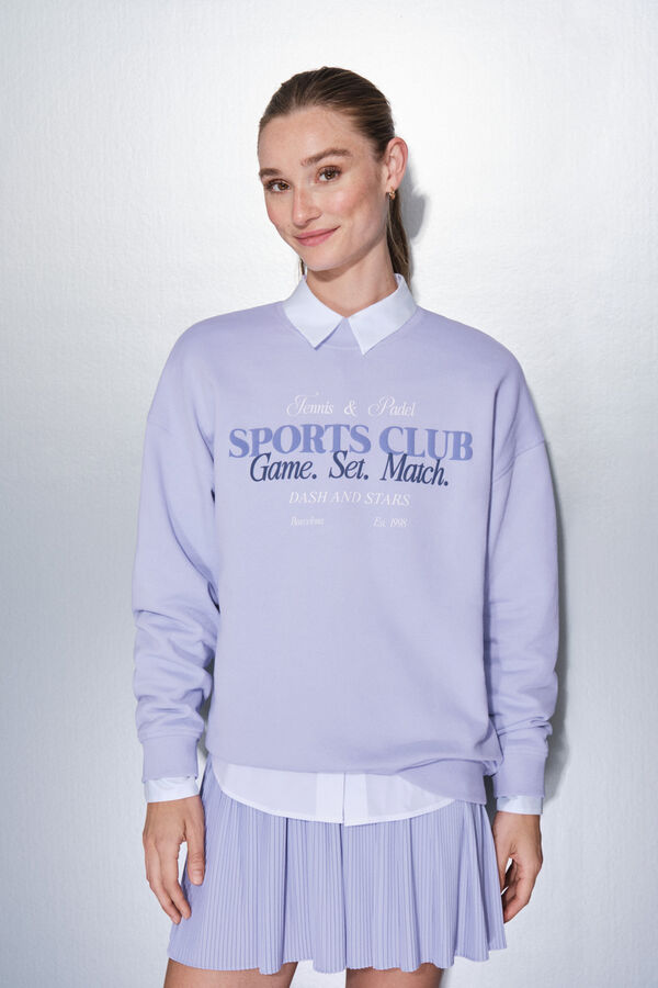 Dash and Stars 100% pamučna plišana duks lila boje pink