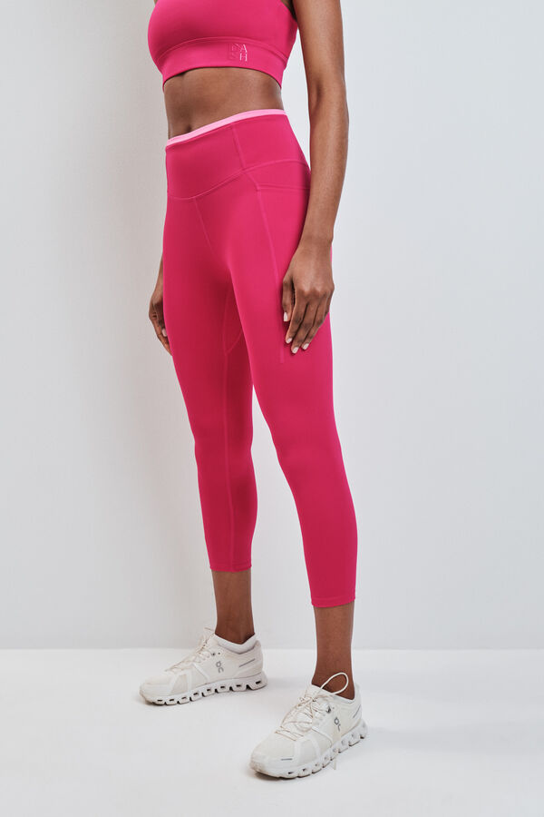 Dash and Stars Roze skraćene 4D STRETCH helanke pink