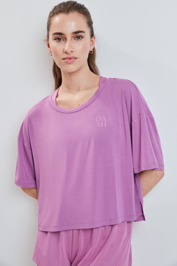 Dash and Stars Roze vrlo mekana majica sa kratkim rukavima pink