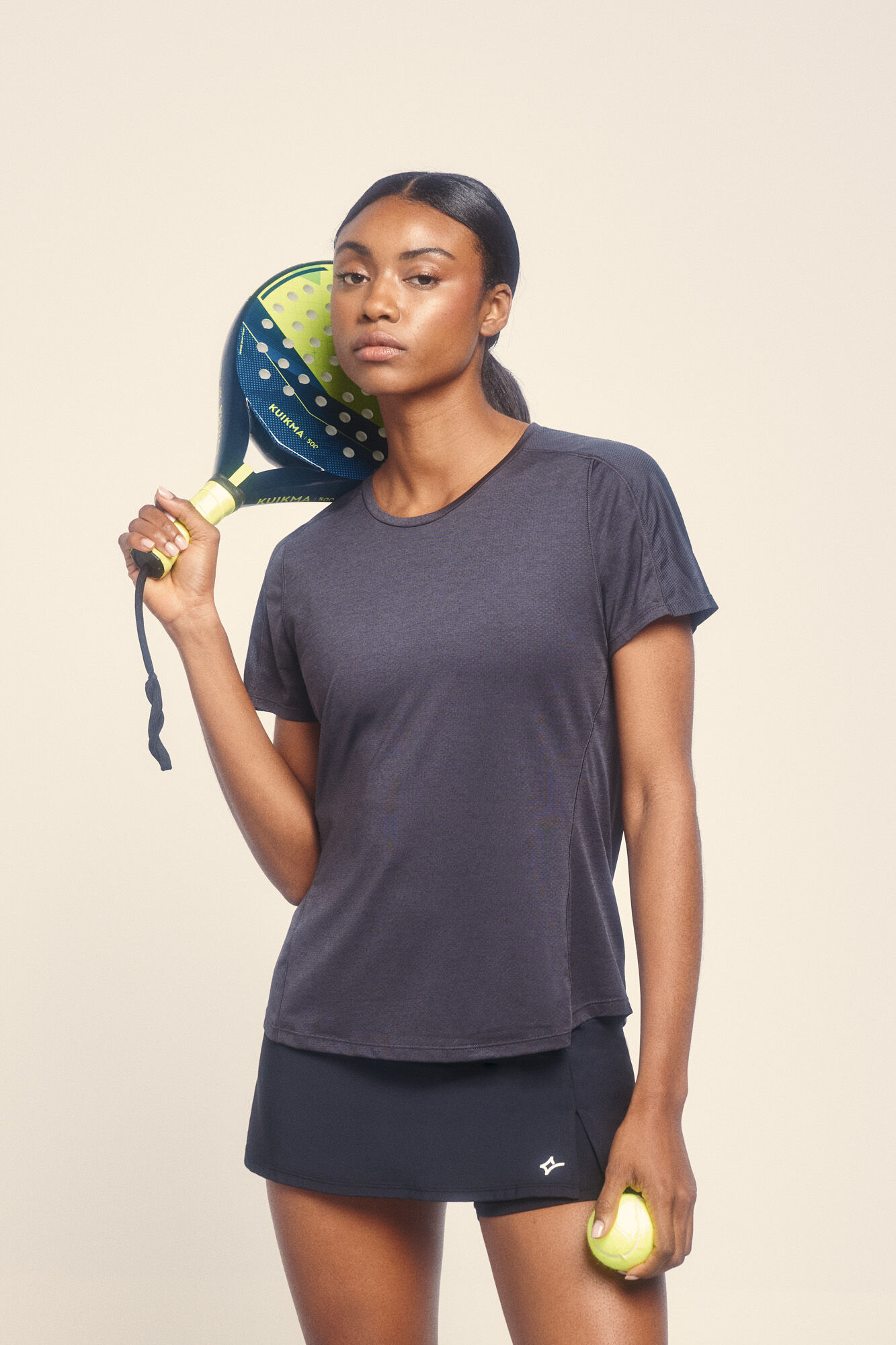 Dash and Stars Vrlo lagana crna majica 