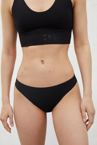 Dash and Stars Pakovanje od 2 para crnih tanga gaćica