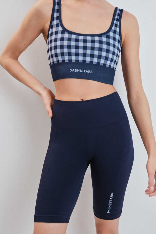 Dash and Stars Plave SEAMLESS COMFORT biciklističke helanke blue