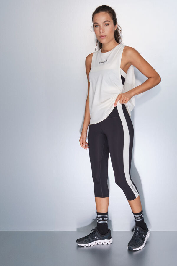 Dash and Stars Legging pirate noir et blanc 4D STRETCH noir