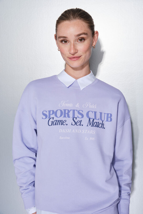 Dash and Stars 100% pamučna plišana duks lila boje pink