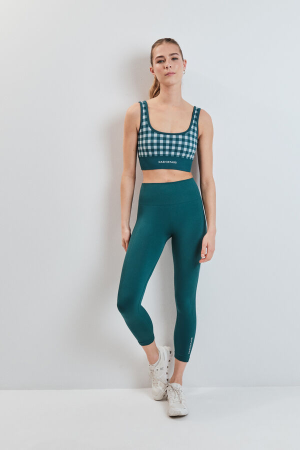 Dash and Stars Plave SEAMLESS COMFORT helanke do listova blue