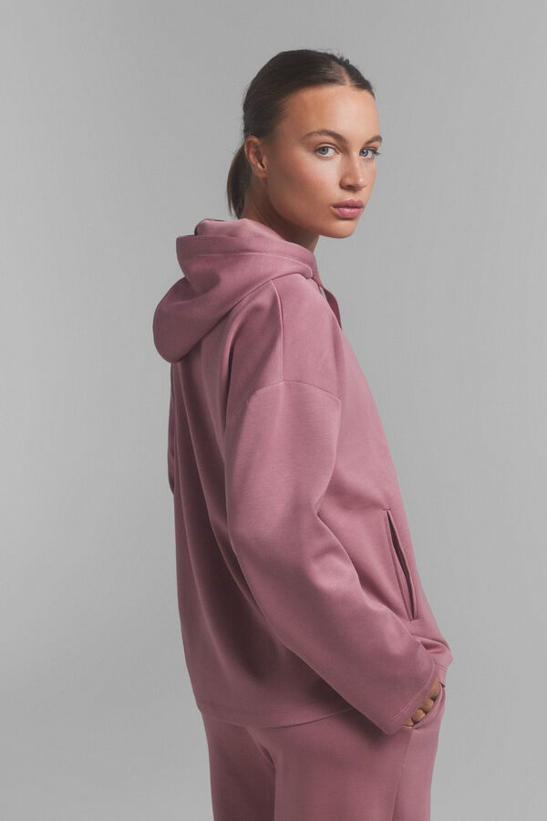 Dash and Stars Mekana roze dukserica sa kapuljačom. pink