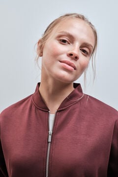 Dash and Stars Bordo bomber jakna mekana na dodir